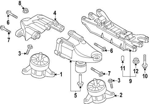 Engine & Trans Mounting for 2025 Genesis G90 #1
