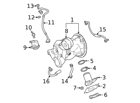 Turbocharger & Components for 2023 Audi S4 #0