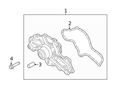 Water Pump & Related Components for 2013 Lincoln MKS #0