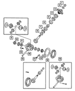 5189950AD - Rear Axle; American Axle 267 MM; Differential and Drive Line: Pinion Flange for Dodge: Ram 2500 | Ram: 2500 Image