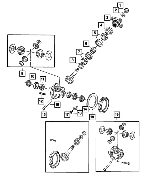 Rear Axle; Housing, Differential and Vent for 2011 Ram 2500 #0