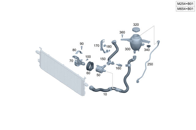 2065013300 - Cooling/Auxiliary Heating: Coolant Hose for Mercedes-Benz Image image