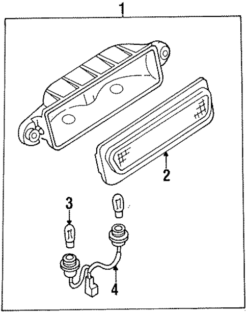 High Mounted Stop Lamp for 1998 Nissan Sentra #0