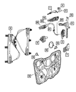 1TD37KFPAD - Doors, Door Mirrors and Related Parts: Door Handle Cap, Left for Jeep: Cherokee Image