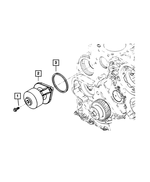 Water Pump and Related Parts for 2018 Ram 3500 #3