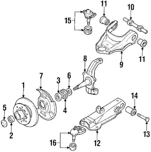 Front Brakes for 1986 Isuzu Pickup #1