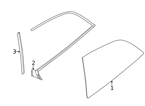 Glass & Hardware for 2002 BMW Z3 #0