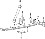 MB110496 - Suspension: Shackle Plate for Dodge: Raider, Ram 50 Image