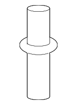 19106RSAG00 - Cooling System: Reservoir Cap Joint for Honda: Accord, Accord Crosstour, Civic, CR-V, Crosstour, Fit, Insight, Odyssey, Passport, Pilot, Ridgeline Image