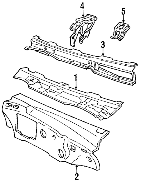 Cowl for 1993 Cadillac 60 Special #0