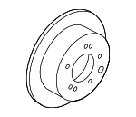 584113X300 - Brakes: Rotor for Hyundai: Elantra, Elantra Coupe, Elantra GT, Kona, Veloster, Venue Image