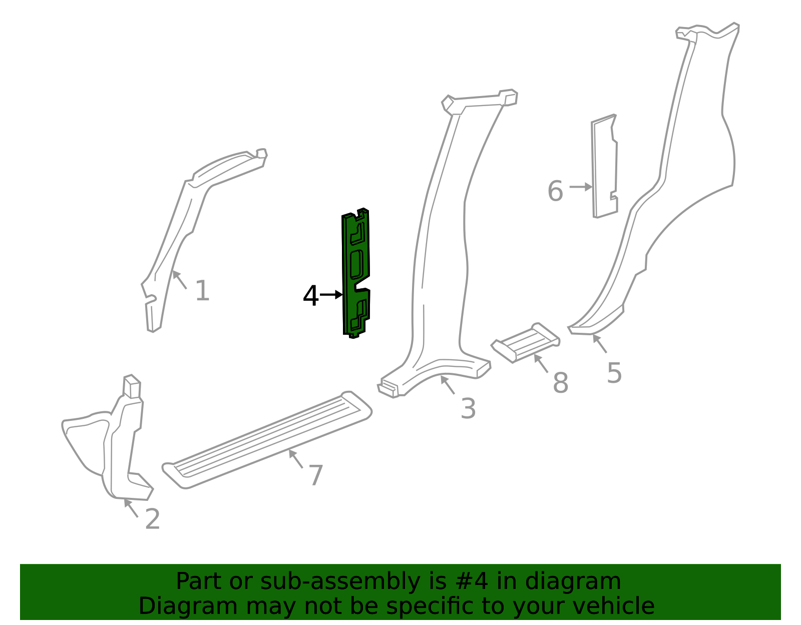 15917241 - Passenger Side Body Side Inner Panel Hole Cover Insulator ...