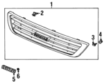 5862045580 - : Grille Assembly Clip for Isuzu Image