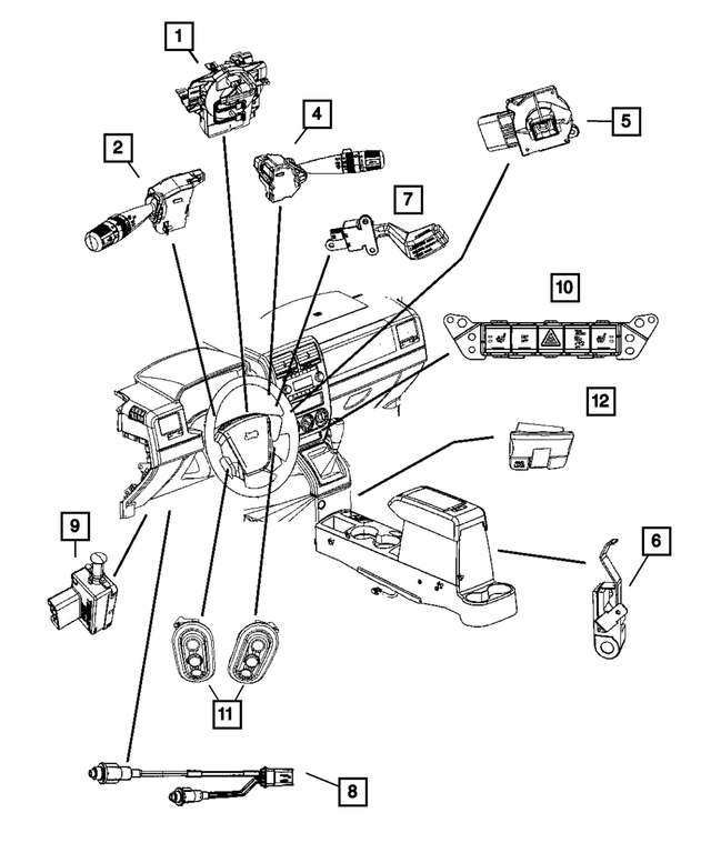 68339336AB - Electrical: Clockspring for Mopar Image