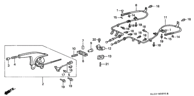 Parking Brake for 1991 Acura NSX #0