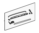 768010E010B0 - Body: Lift Gate Trim for Lexus: RX330, RX350 Image