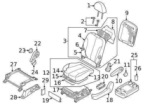 Seats for 2014 Kia Sedona #0