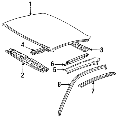 Exterior Trim - Roof for 1995 Toyota MR2 #1