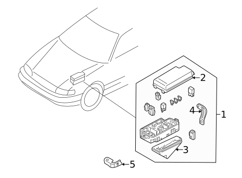 Electrical Components for 1996 Subaru Impreza #1