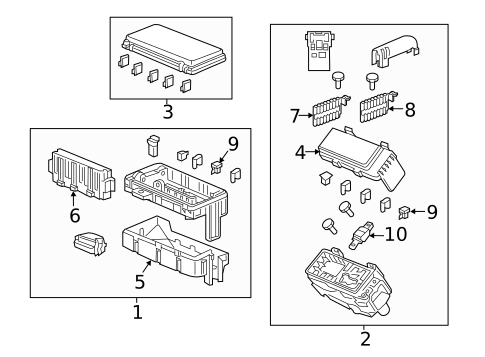 Fuse & Relay for 2018 Acura MDX #1