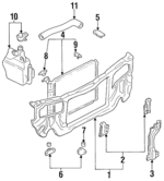F1CZ13A114A - Cooling System: Lamp Bracket for Ford: Escort Image