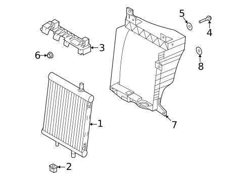 Radiator & Components for 2022 Land Rover Defender 90 #2