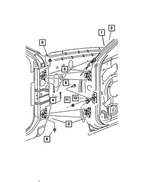 4894183AE - Doors, Door Mirrors and Related Parts: Front Door, Left for Mopar Image