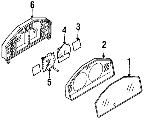Instruments & Gauges for 1997 Nissan Sentra #0