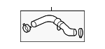 PCH500941 - Cooling System: Upper Hose for Land-Rover Image