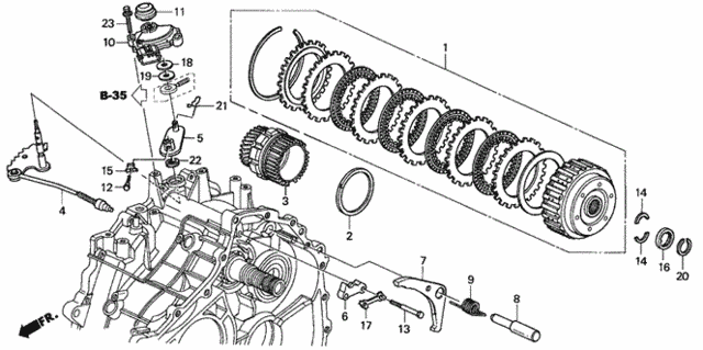 CVT Starting Clutch (CVT) for 2004 Honda Civic #0