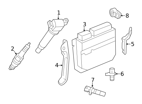 Ignition System for 2020 Lexus ES300h #0