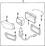 1408262180 - : Lens Seal for Mercedes-Benz: CL 500, CL 600, S 500, S 600 Image
