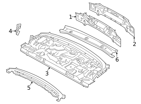 Rear Body for 2021 BMW 430i #1