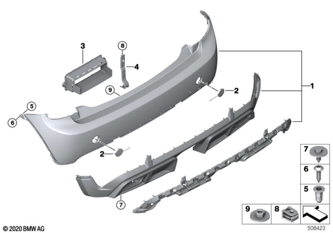 Bumper, Rear for 2020 Mini JCW GP #0