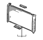 88957437 - Cooling System: Radiator for Chevrolet: Venture | Oldsmobile: Silhouette | Pontiac: Montana, Trans Sport Image