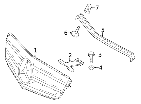 Grille & Components for 2010 Mercedes-Benz C 63 AMG&reg; #0