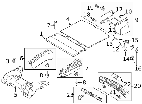 Interior Trim - Rear Body for 2013 Ford Police Interceptor Utility #0