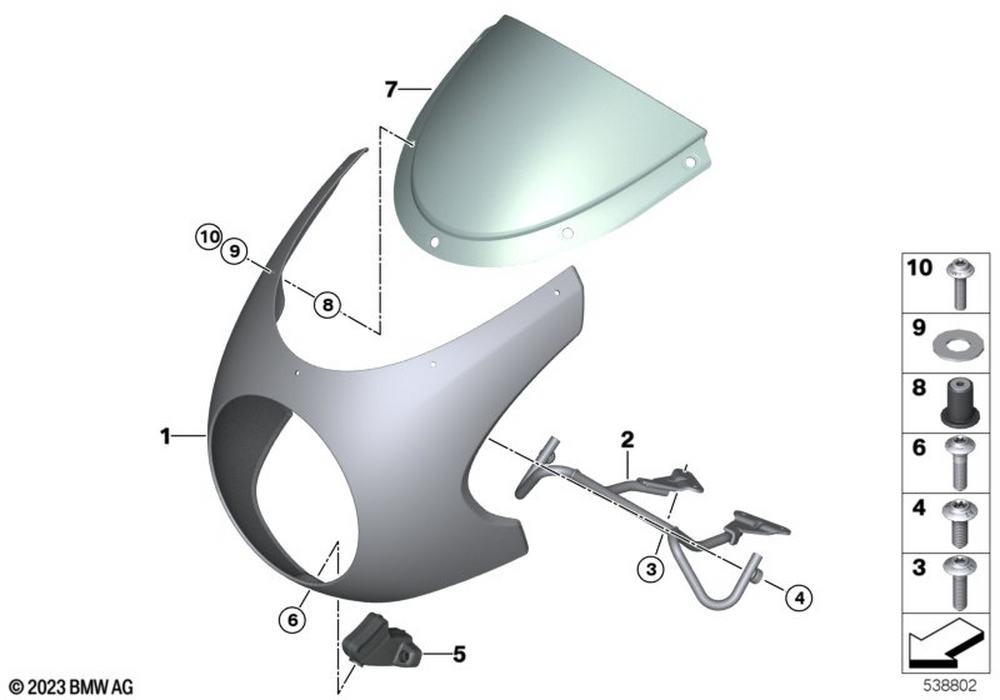 77317914849 - Windshield 2023-2025 BMW-Motorrad | BMW