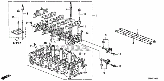 Cylinder Head (L4) for 2012 Honda Crosstour #0