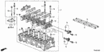 12100R40A02 - Engine: CYLINDER HEAD ASSY. for Honda Image