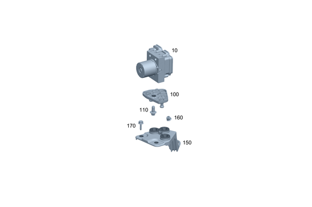 827164 - Brake System: Nut for Mercedes-Benz Image image