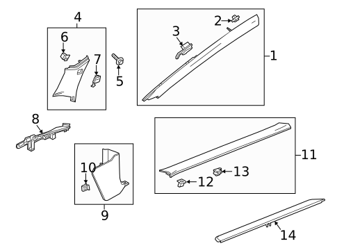 Interior Trim - Pillars for 2015 Cadillac ELR #0