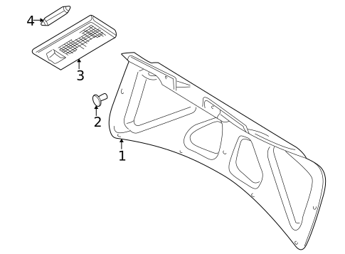 Interior Trim - Trunk for 2001 Volvo C70 #0