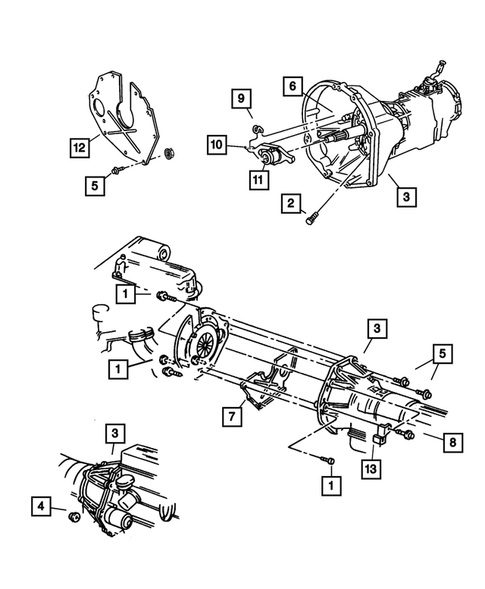 Clutch Housing for 2002 Jeep Liberty #0