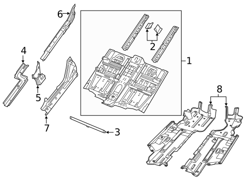Floor & Rails for 2015 Jeep Cherokee #0