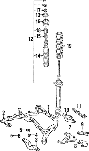 Rear Suspension for 1994 Nissan 300ZX | OEM Parts Online