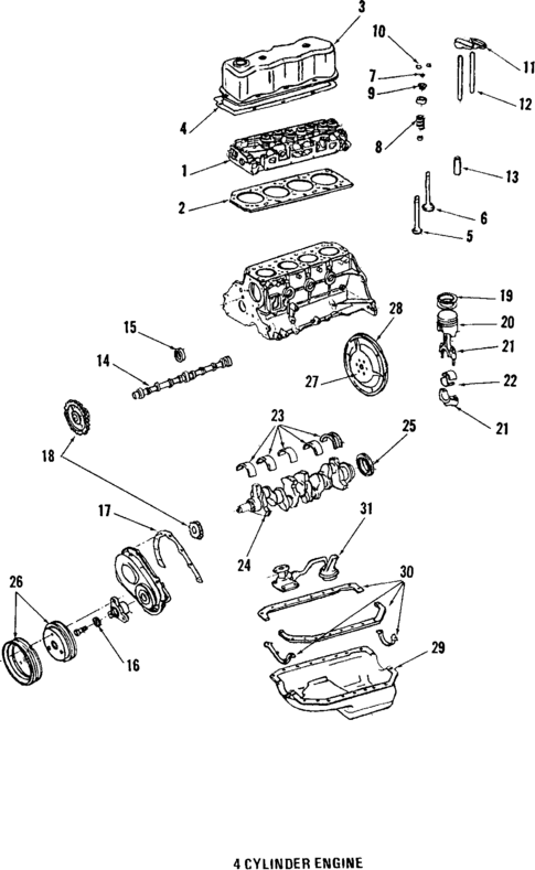 Engine for 1986 Chevrolet Camaro #1