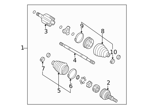 Drive Axles for 2006 Saturn Relay #0