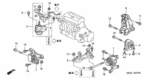 Engine Mounts for 2003 Honda Civic #0