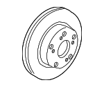 45251TA5A00 - Brakes: Rotor for Honda: Accord, Civic, Element Image